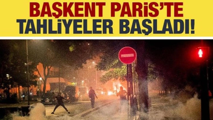 Fransa'da tahliyeler başladı: Paris'teki Şanzelize Caddesi boşaltılıyor