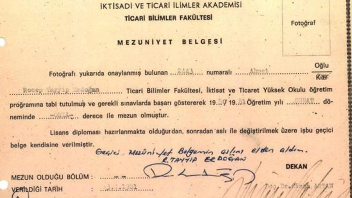 Marmara Üniversitesi'nden yeni diploma açıklaması: Sehven paylaşılan geçici mezuniyet belgesi