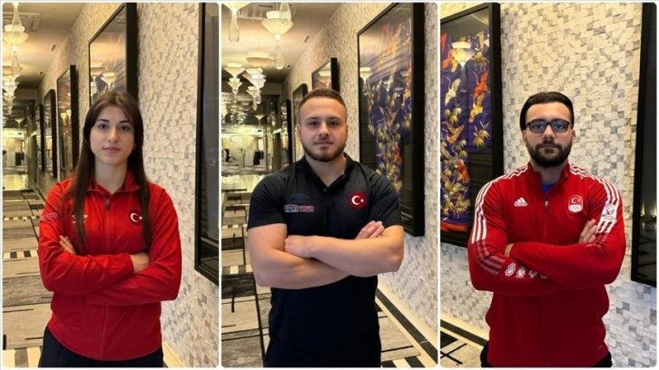 Milli halterciler Onur, Muhammed Emin ve Büşra, yarın podyuma çıkacak