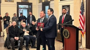 ABD'nin New Jersey eyaletinde "şehrin anahtarı" ilk defa bir Türk'e verildi