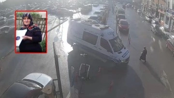 Ambulansın çarptığı kadın hayatını kaybetti