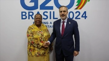 Bakan Fidan, Brezilya'da Güney Afrika Uluslararası İlişkiler ve İşbirliği Bakanı Pandor ile gör
