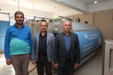 Büyükşehir'den Küçükköy’e 8 tonluk süt tankı