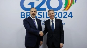Dışişleri Bakanı Fidan, Rio de Janeiro'da ABD Dışişleri Bakanı Blinken ile görüştü