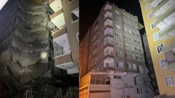 Diyarbakır'da gece yarısı korku dolu anlar: Bina çöktü, arama kurtarma çalışaması yapıldı