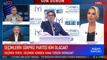 Gazeteci Yarkadaş, tv100 canlı yayınında açıkladı: Tabanı Akşener’i ve parti yönetimini uyardı