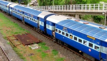 Hindistan'dan güneş enerjili tren atağı