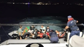 İzmir açıklarında 125 düzensiz göçmen kurtarıldı, 47 düzensiz göçmen yakalandı