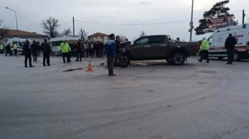 Konya’da öğrenci servisi ile kamyonet çarpıştı