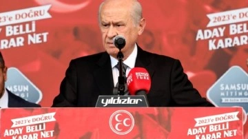 MHP Genel Başkanı Devlet Bahçeli Samsun'da: Türk milletini Lozan öncesine döndürmek istiyorlar