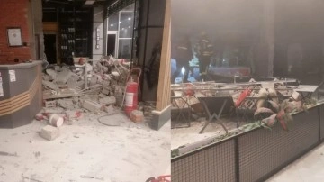 Ortalık savaş alanına döndü. Erzurum'da bir alışveriş merkezinde patlama oldu: 2 yaralı