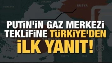 Putin'in gaz merkezi teklifine Türkiye'den ilk yanıt