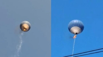 Sıcak hava balonu havada alev aldı. Faciada iki kişi hayatını kaybetti, üç kişi yaralandı