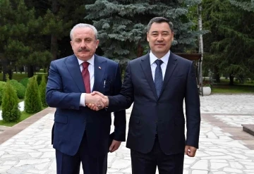 TBMM Başkanı Şentop, Kırgızistan Cumhurbaşkanı Caparov ile görüştü

