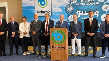 Tekirdağ'da toplanan CHP'li 11 büyükşehir belediye başkanından ortak açıklama