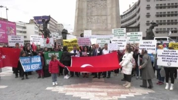 Herkese var bize yok mu? Ücretli Öğretmenler Ankara'da Kadro Talebiyle Eylem Yaptı